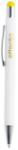 touchpen met gegraveerd logo blauwschrijvend
