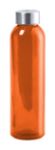 transparante sportfles 500 ml terkol - oranje