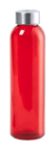 transparante sportfles 500 ml terkol - rood