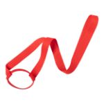 drankhouder lanyard met siiconen ring frinly - rood