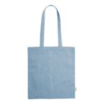 gerecycleerde katoenen boodschappentas graket - licht blauw