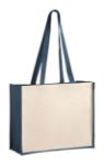 tas rotin van jute en katoen - marine