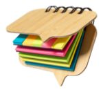 notitieblok met sticky notes mabur