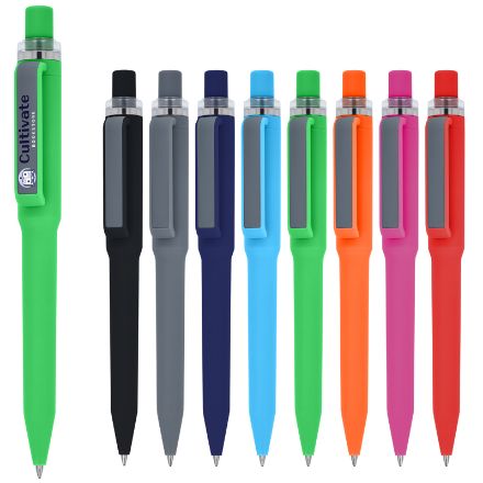 ozzy pen soft touch blauwe inkt