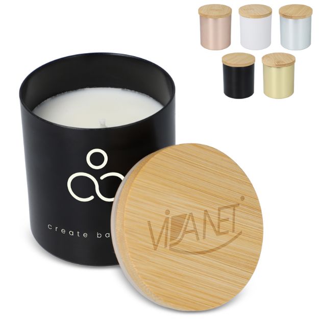 bhakti plantaardige geurkaars in gerecycled alumin