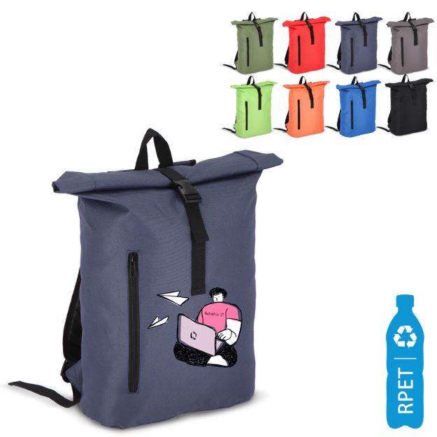 r-pet 600d rolltop rugzak 20 liter