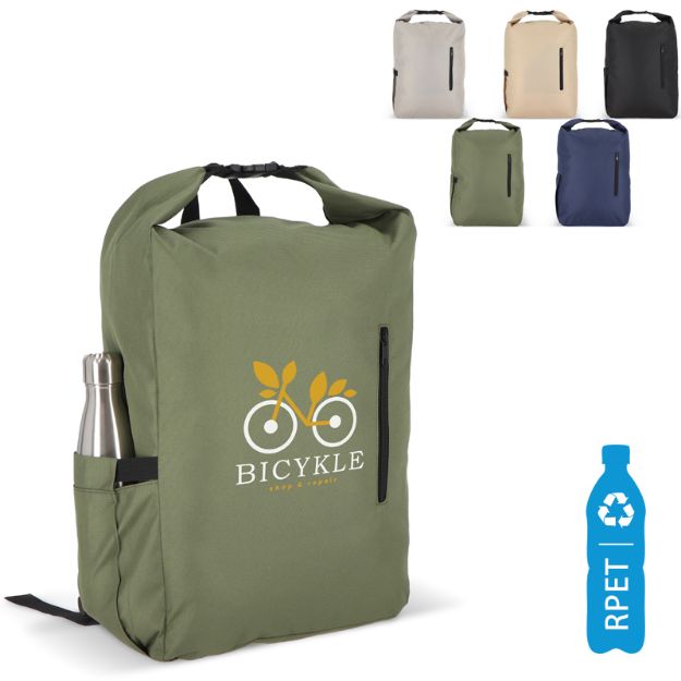 r-pet 600d rolltop gesp rugzak 20 liter
