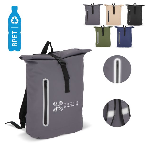 pu-gecoat r-pet 600d rolltop rugzak 20 liter