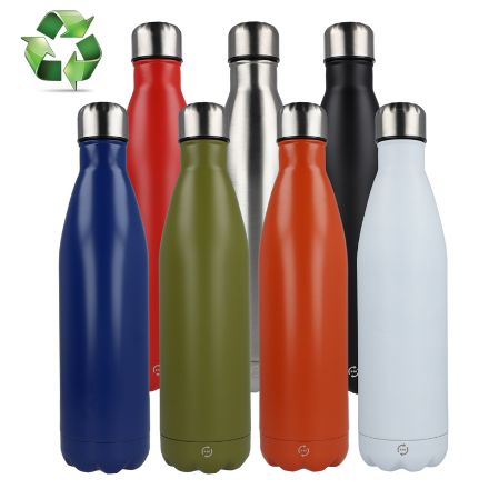 swing drinkfles in recycled roetsvrij staal 750 ml