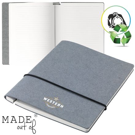 recycled textiel hervulbare notitieboek a5