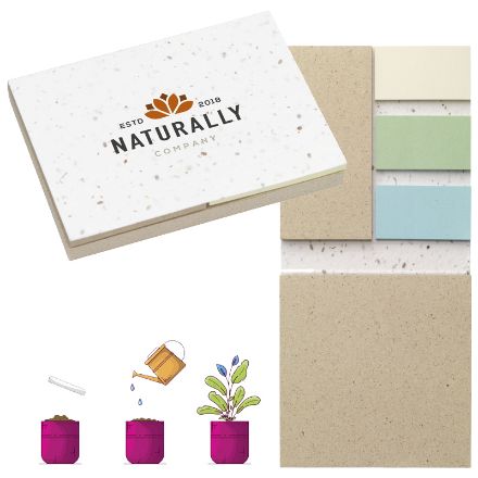 sticky notes memoblokje van graspapier