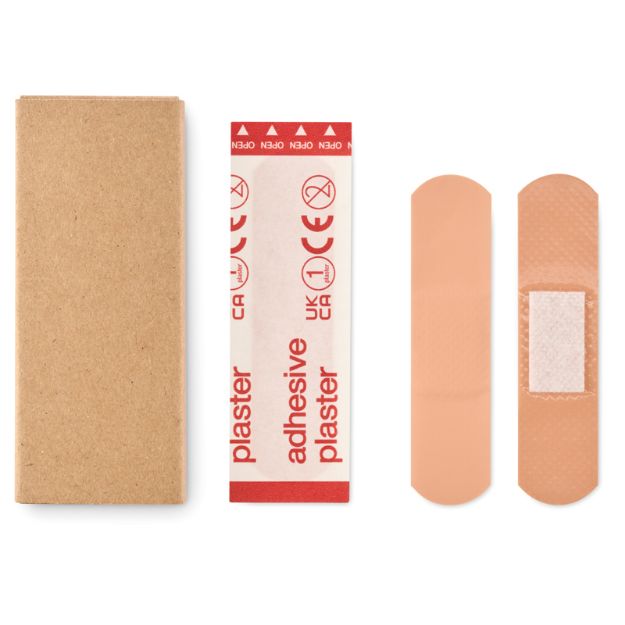 15 stuks pleisters in een doosje recycled papier