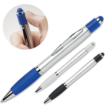 stylus met anti-stress spinner blauwe inkt