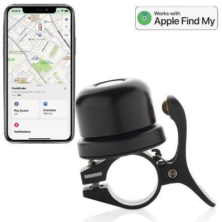 pedalfinder fietsbel met wereldwijd lokalisatie