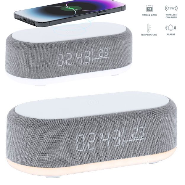 multifunctioneel klok en speaker quinn