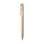 ebony recycled aluminium rose gold pen blauwe inkt - roze