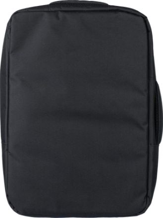 rpet polyester laptoptas eulalia - zwart