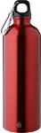 recyclede roestvrijstalen enkelwandige fles 750 ml - rood
