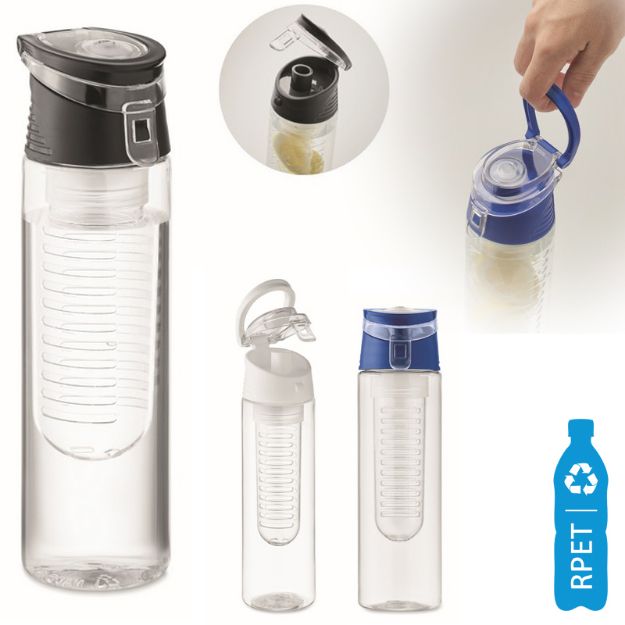 rpet fles 500 ml met infuser en draagbeugel