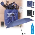 21 inch rpet paraplu set met oprolbare draagtas
