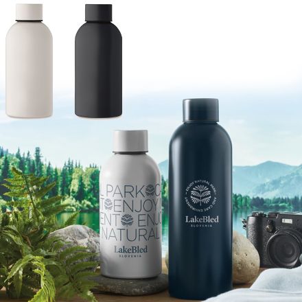 enkelwandige fles van recycled rvs lekvrij 500 ml