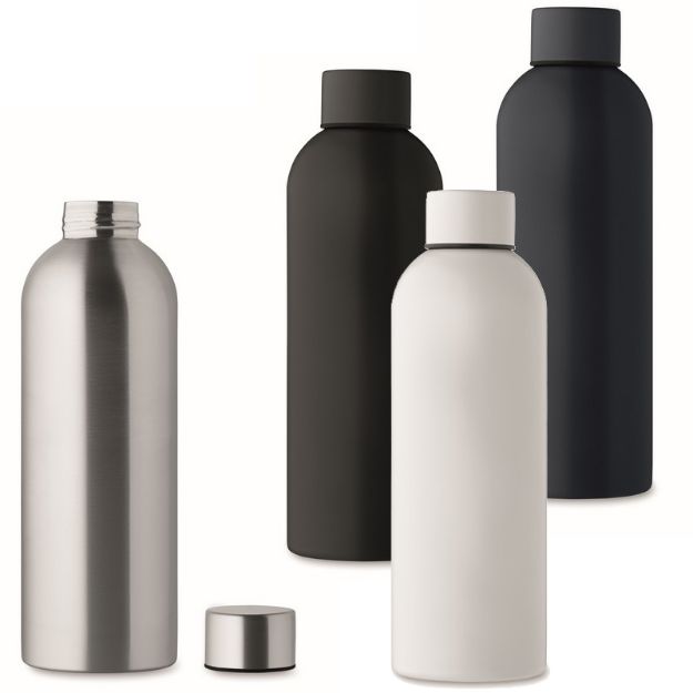 enkelwandige fles van recycled rvs lekvrij 750 ml