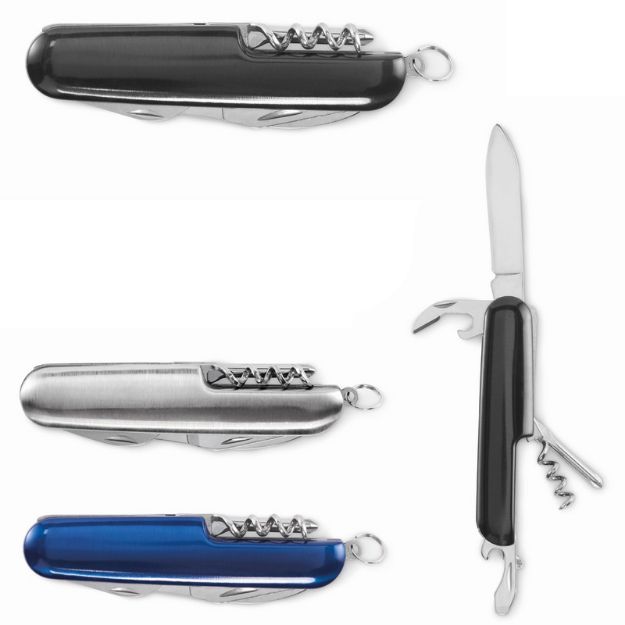 multigereedschap zakmes van recycled aluminium