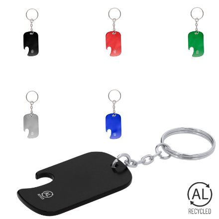 sleutelhanger opener recycled aluminium sawad