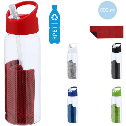 drinkfles r-pet met handdoek garyl 800 ml