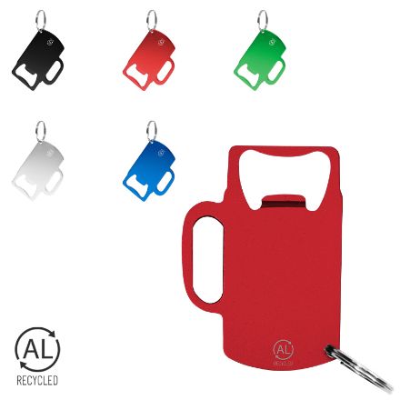 sleutelhanger opener recycled aluminium berman