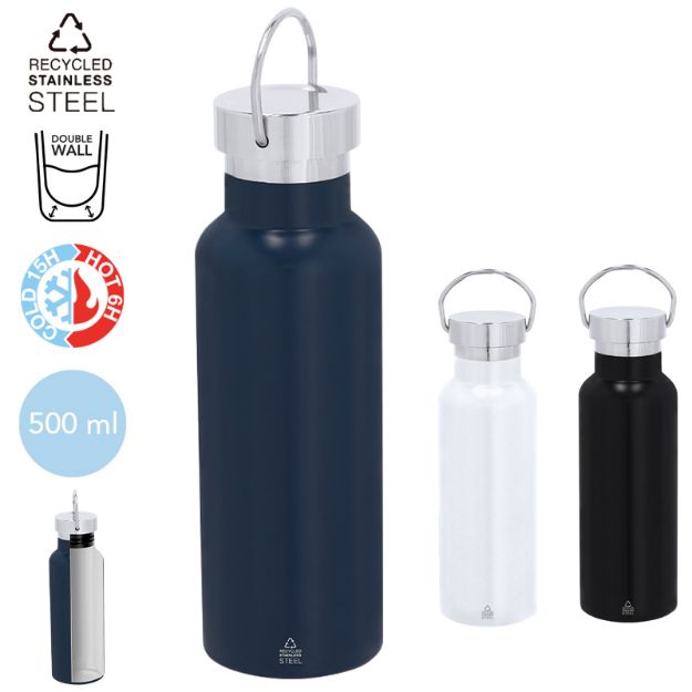 thermosfles recycled rvs libix 500 ml