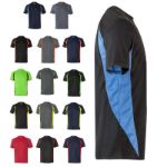 tweekleurig technisch t-shirt maat s-3xl