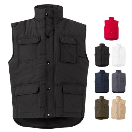 gewatteerd vest met meerdere zakken maat s-3xl