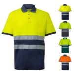 tweekleurig piqué poloshirt (150g/m2) maat s-3xl