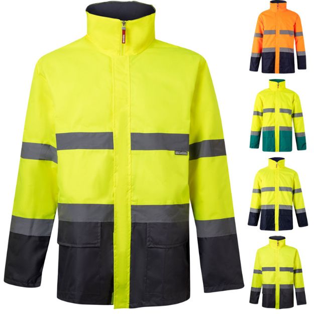 tweekleurige parka (190g/m2) maten 4xl-5xl