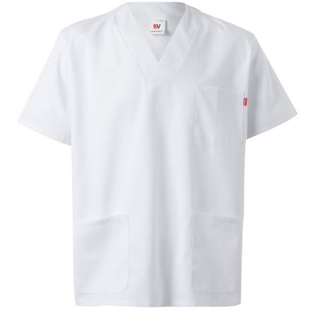 tuniek van keperstof met korte mouwen maat 2xs-4xl