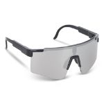 r-pc sportzonnebril met spiegelende glazen uv400 - zwart