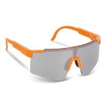 r-pc sportzonnebril met spiegelende glazen uv400 - oranje