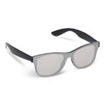 justin r-pc zonnebril met spiegel uni-lens uv400 - zwart
