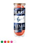 tube gekleurde tennisballen