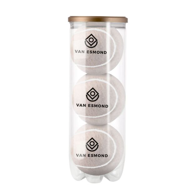 tube met gekleurde padelballen