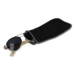 r-pet microvezel brillenetui sublimatie custom - zwart