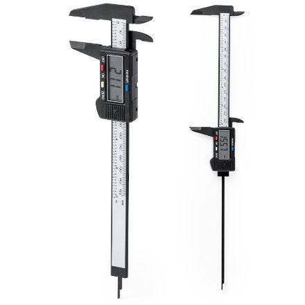 schuifmaat met digitale en analoge meetmodus shel
