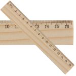 houten liniaal, 16 cm.