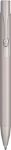 gerecycled aluminium balpen gladys blauwe inkt - zilver