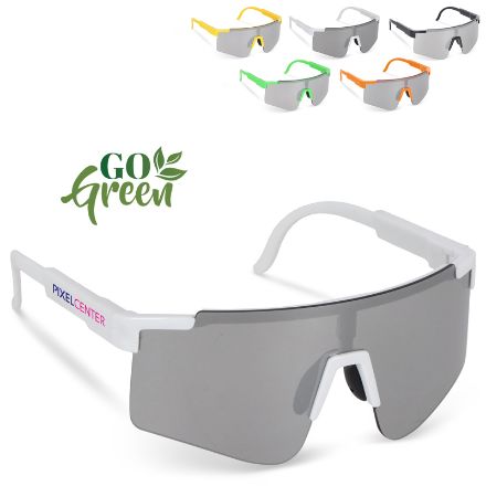 r-pc sportzonnebril met spiegelende glazen uv400