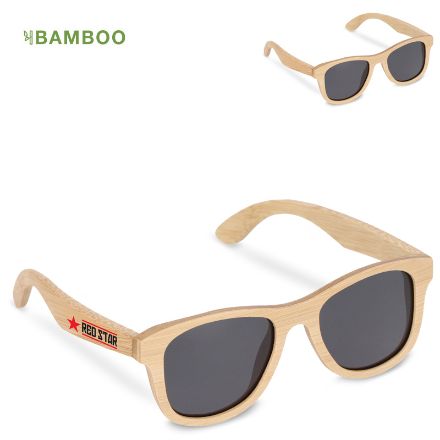 justin bamboe zonnebril uv400