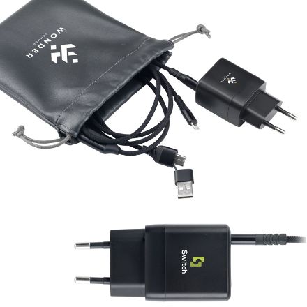 oplaadset wandoplader van recycled pc