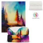 coral fleece deken sublimatie 130x170 cm custom