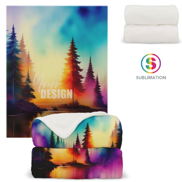 coral fleece deken sublimatie 130x170 cm custom